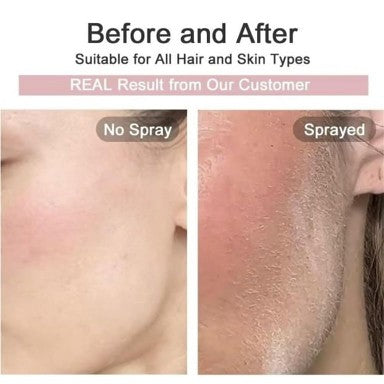 Hair Identifier Spray – Instantly Reveal Peach Fuzz for Flawless Skin Prep (4X twinkle razors included)