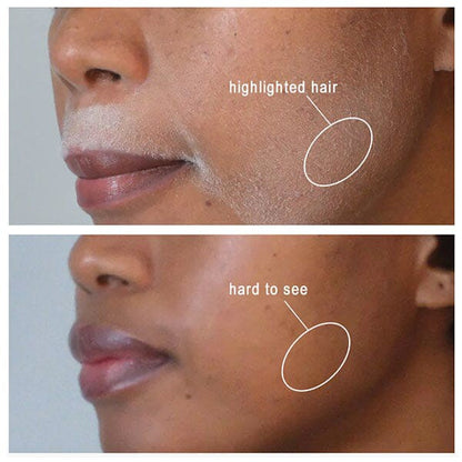 Hair Identifier Spray – Instantly Reveal Peach Fuzz for Flawless Skin Prep (4X twinkle razors included)